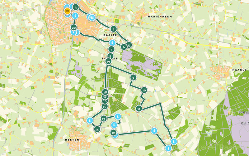 Wandelen en fietsen in Raalte