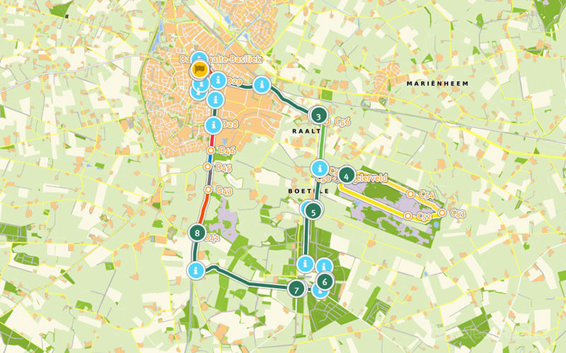 Wandelen en fietsen in Raalte